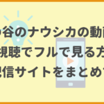 風の谷のナウシカの動画を無料視聴でフルで見る方法！動画配信サイトをまとめて紹介