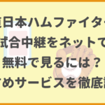 北海道日本ハムファイターズの試合中継をネットで無料で見るには？おすすめサービスを徹底調査！