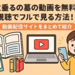 火垂るの墓の動画を無料視聴でフルで見る方法！動画配信サイトをまとめて紹介