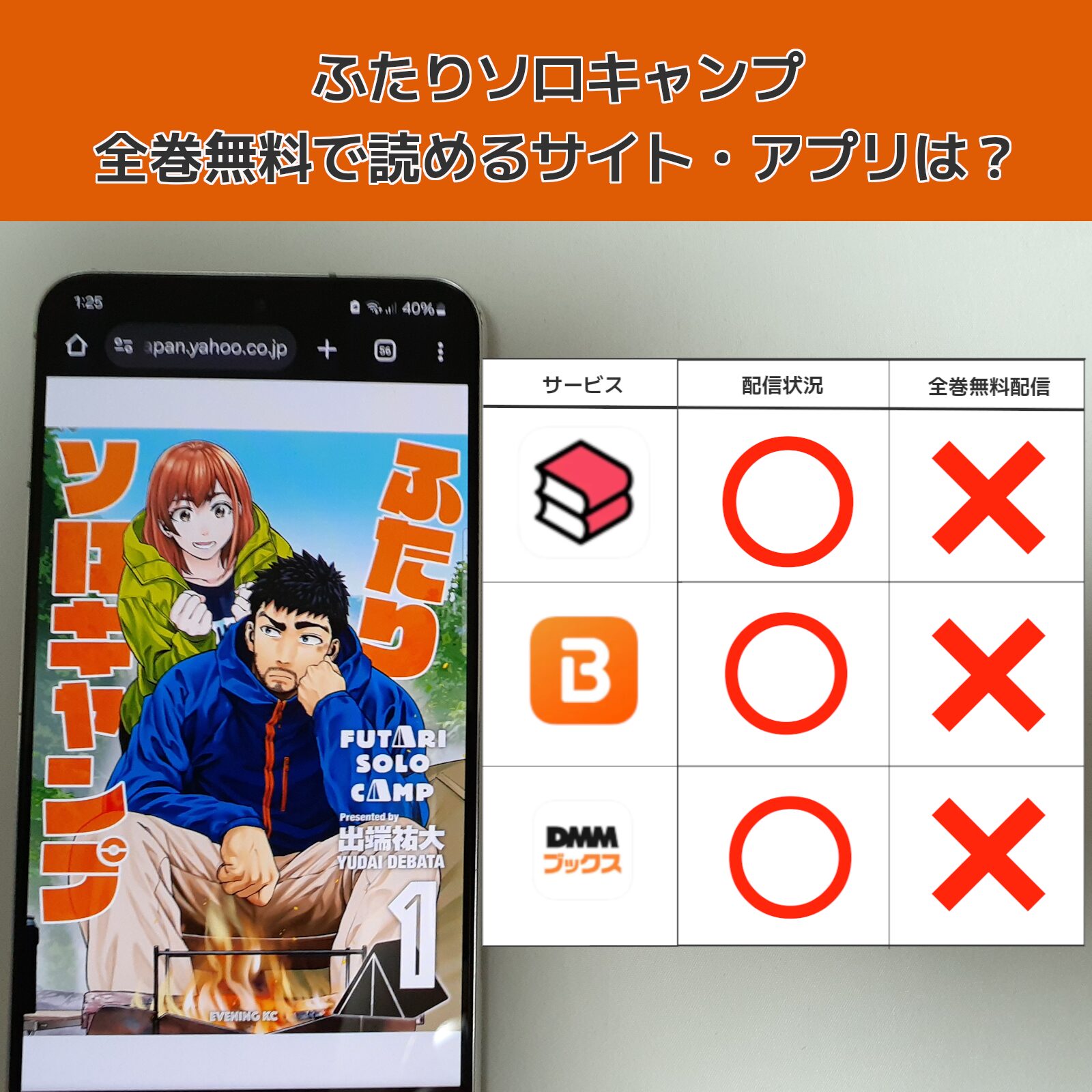 ふたりソロキャンプの漫画を全巻無料で読むには？お得に読めるアプリやサイトを紹介 – ふくろうFM