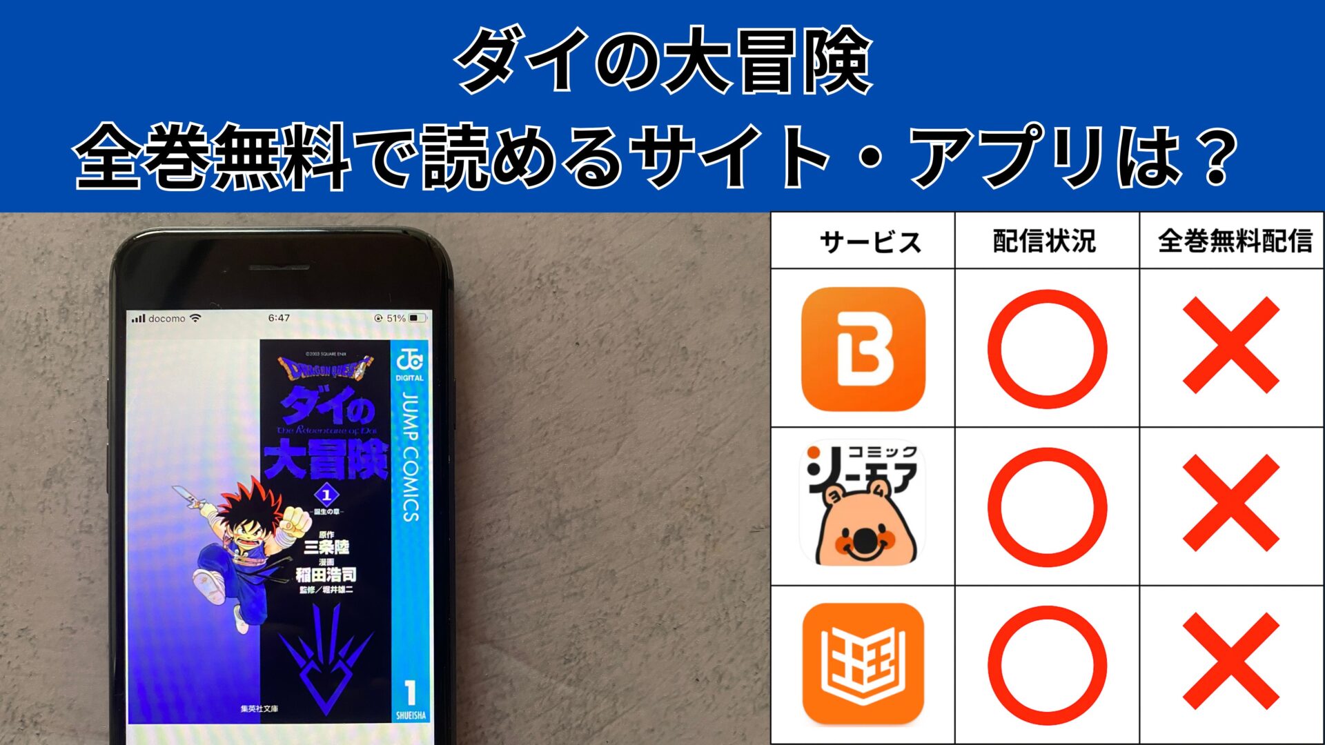 ダイの大冒険の漫画を全巻無料で読むには？お得に読めるアプリやサイトを紹介 – ふくろうFM