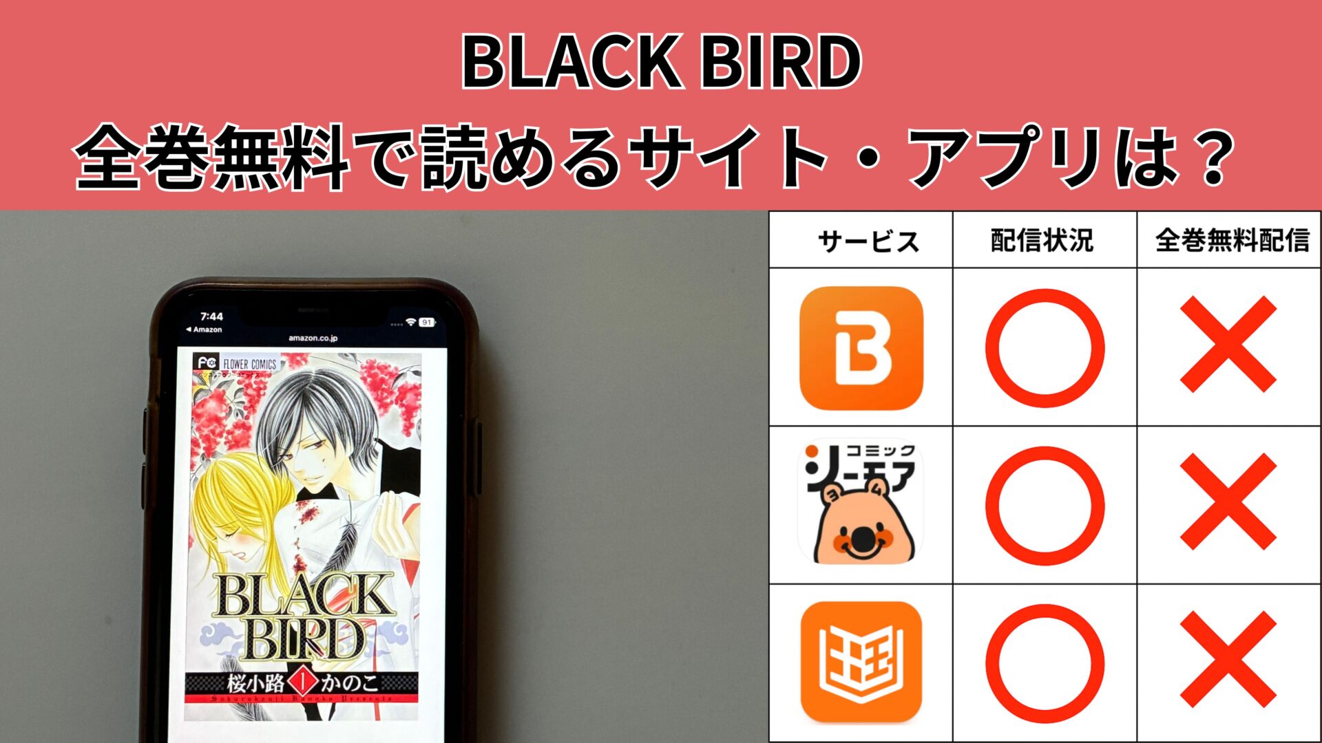 BLACK BIRDが読み放題や全巻無料の漫画アプリは？最新話の配信サービスについても詳しくリサーチ! – ふくろうFM