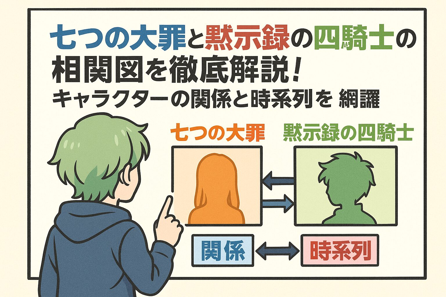 七つの大罪と黙示録の四騎士の相関図を徹底解説！キャラクターの関係と時系列を網羅 – ふくろうFM