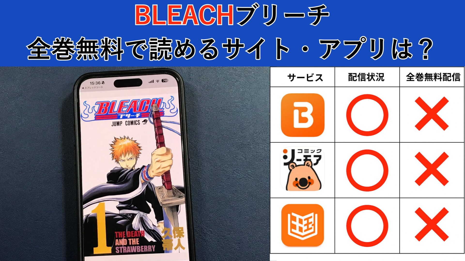 BLEACHの漫画を全巻無料で読むには？お得に読めるアプリやサイトを紹介 – ふくろうFM