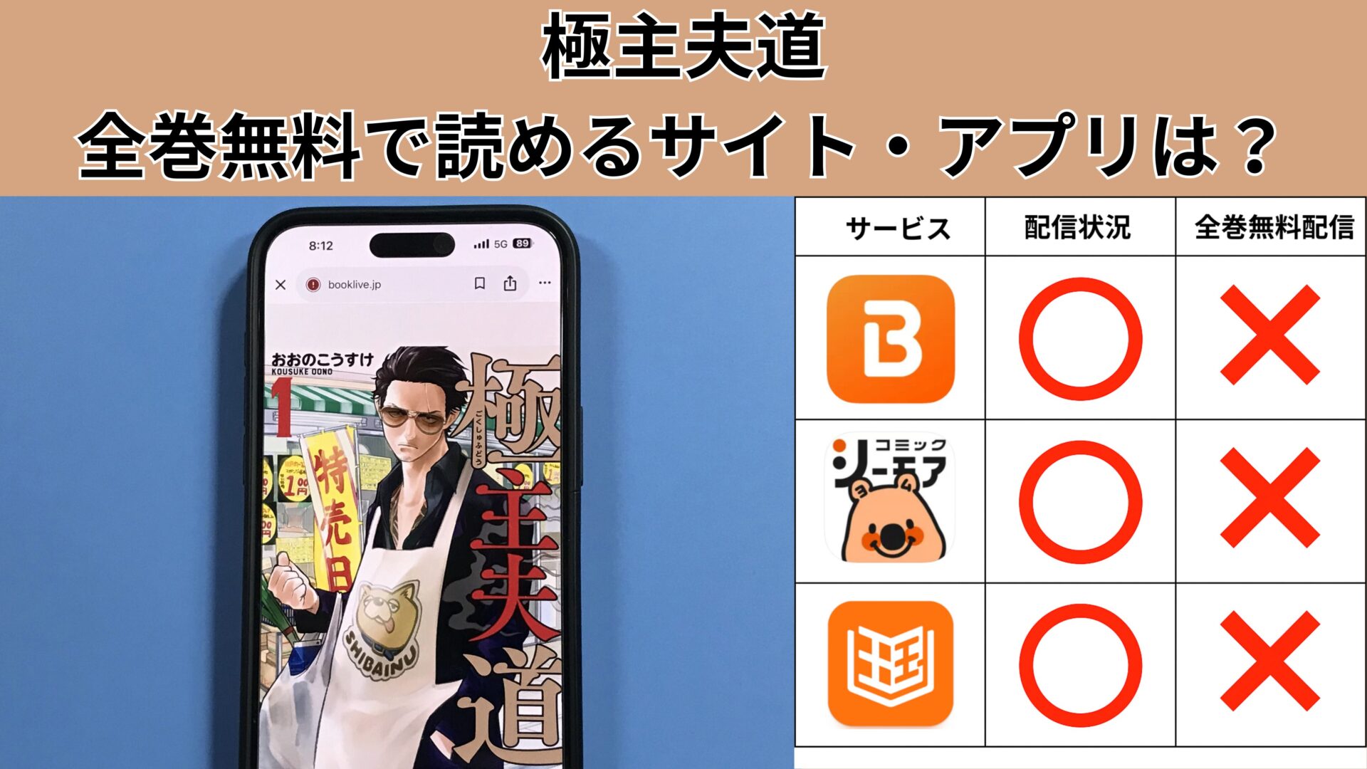 極主夫道の漫画を全巻無料で読むには？お得に読めるアプリやサイトを紹介 – ふくろうFM