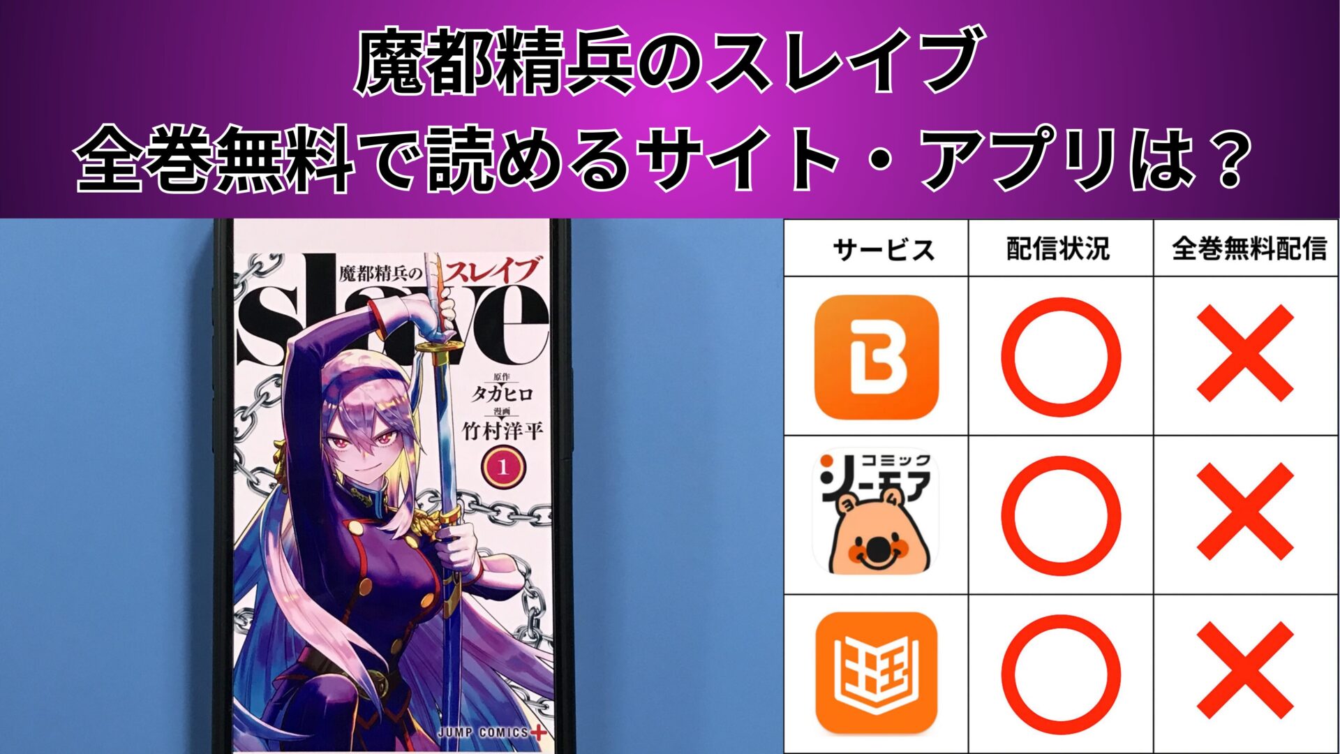 魔都精兵のスレイブの漫画を全巻無料で読むには？お得に読めるアプリやサイトを紹介 – ふくろうFM