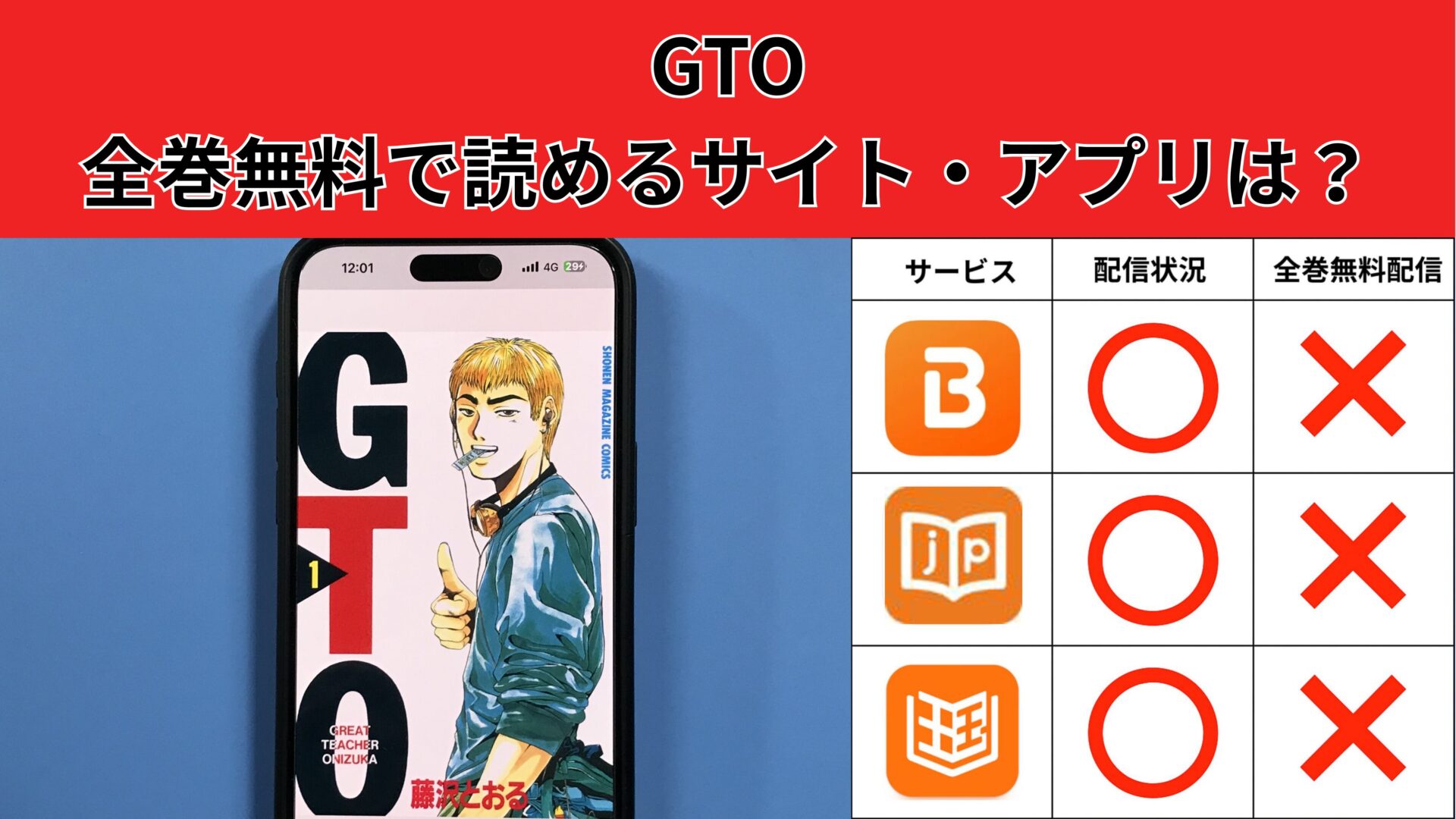 GTOの漫画を全巻無料で読むには？お得に読めるアプリやサイトを紹介 – ふくろうFM