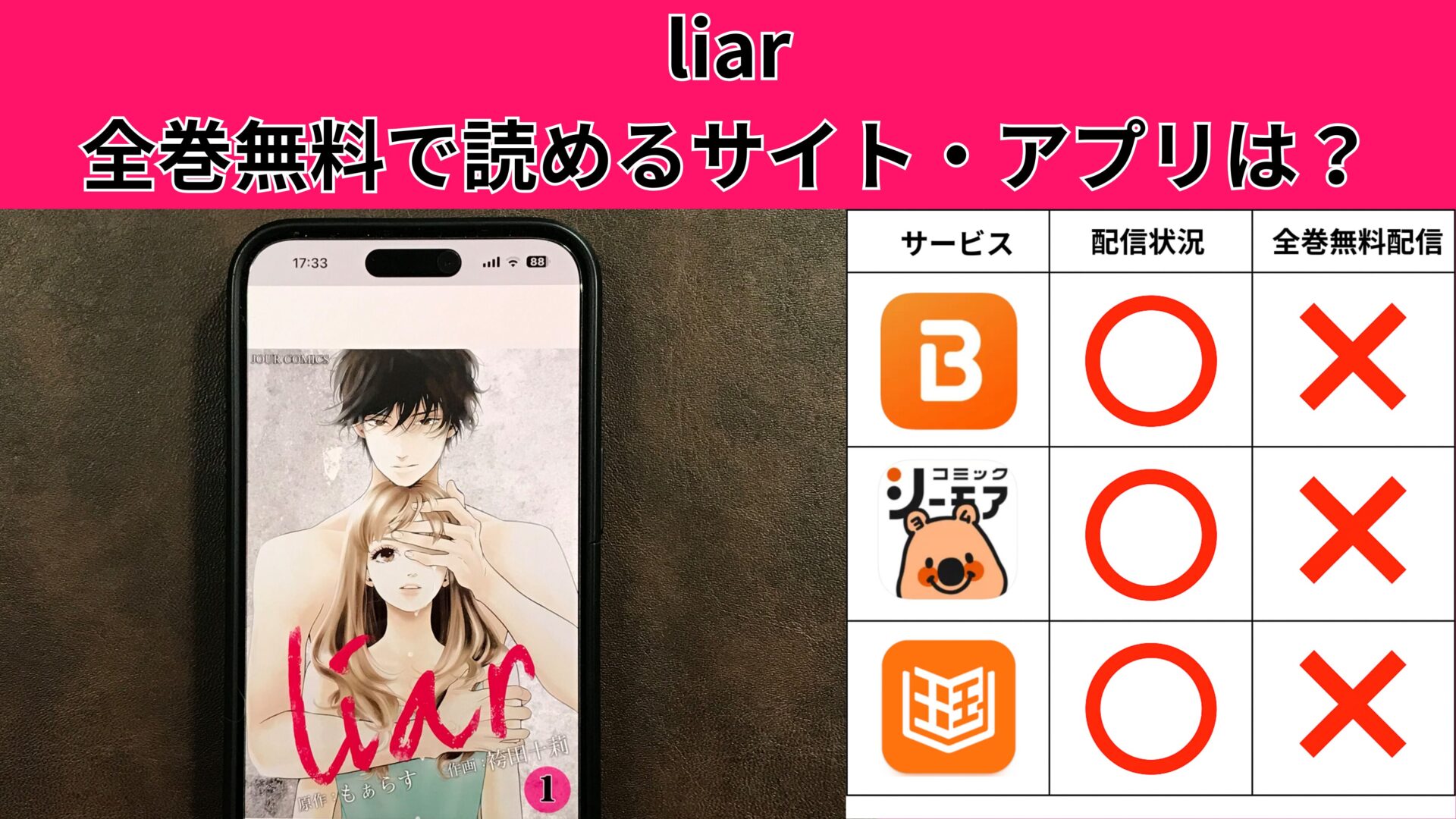 liarの漫画を全巻無料で読むには？お得に読めるアプリやサイトを紹介 – ふくろうFM