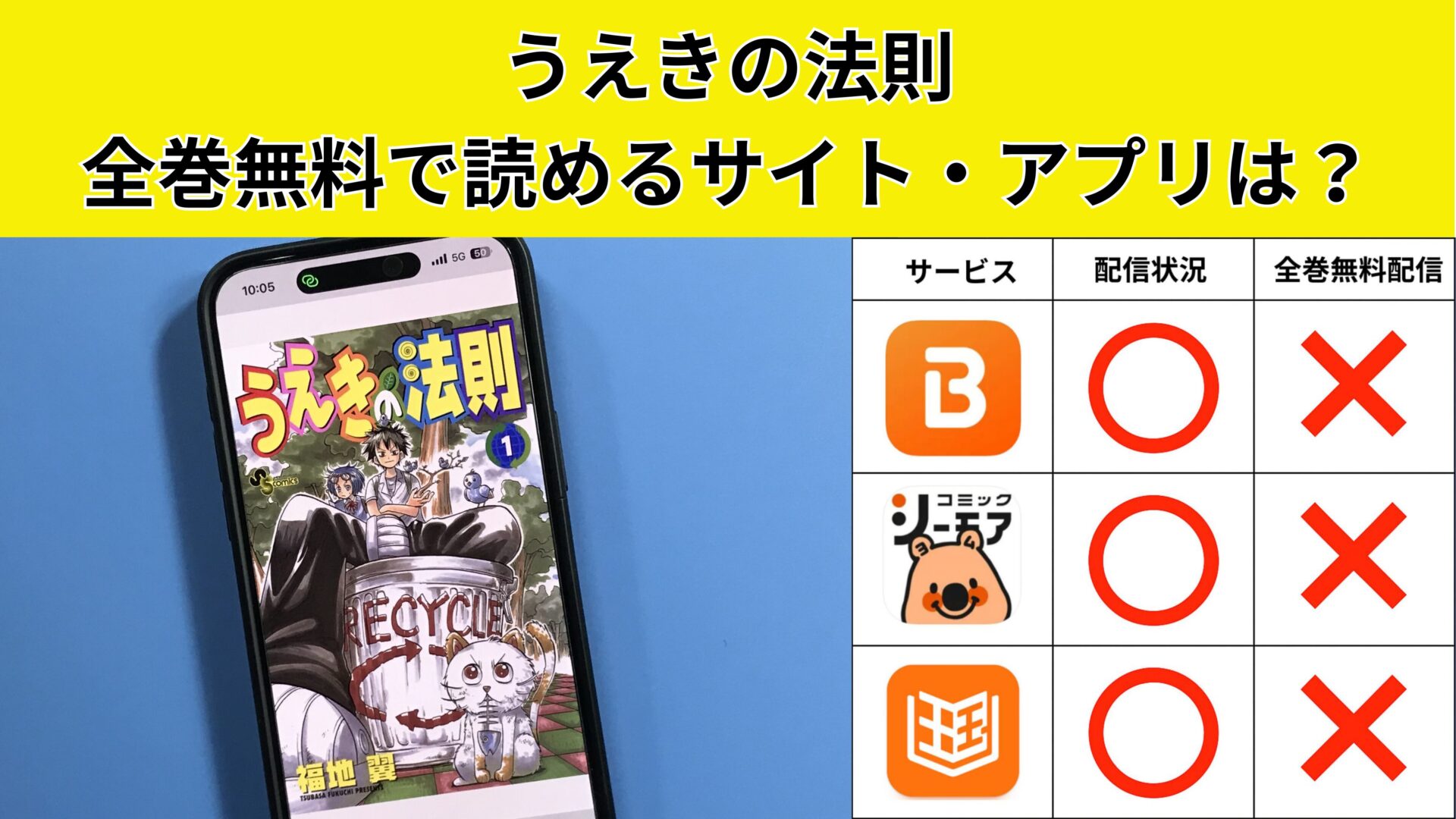 うえきの法則の漫画を全巻無料で読むには？お得に読めるアプリやサイトを紹介 – ふくろうFM