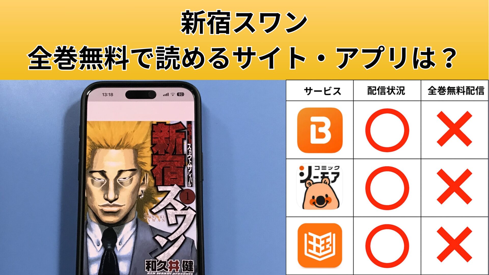 新宿スワンの漫画を全巻無料で読むには？お得に読めるアプリやサイトを紹介 – ふくろうFM